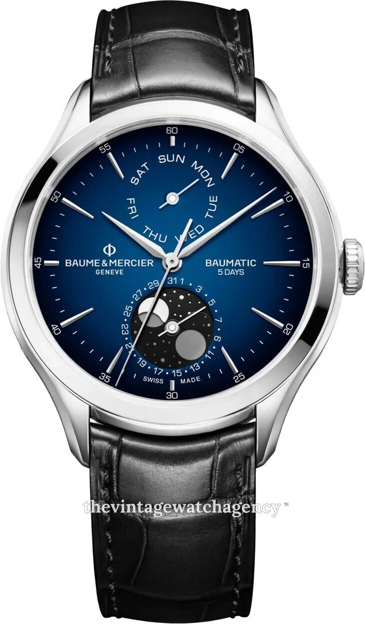 Baume & Mercier Clifton M0A10593 42mm Stainless steel Blue