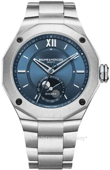 Baume & Mercier Riviera M0A10682 43mm Stainless steel Blue