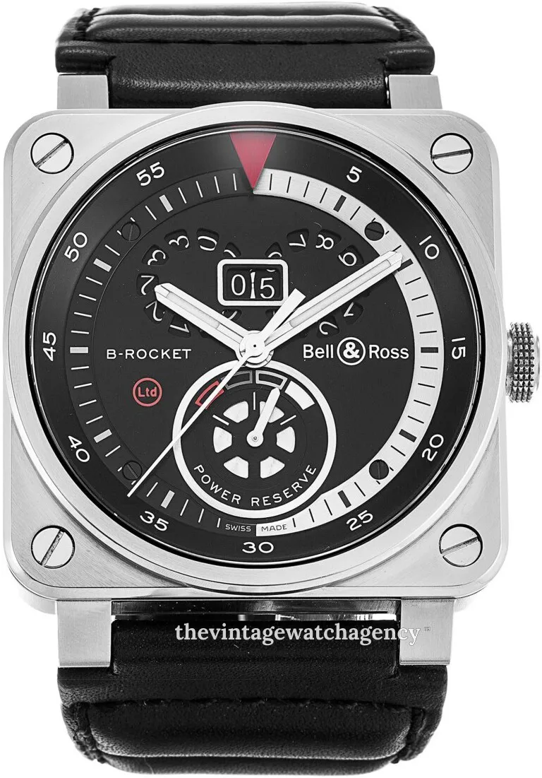 Bell & Ross Instruments BR0390-B-Rocket 42mm Stainless steel Black