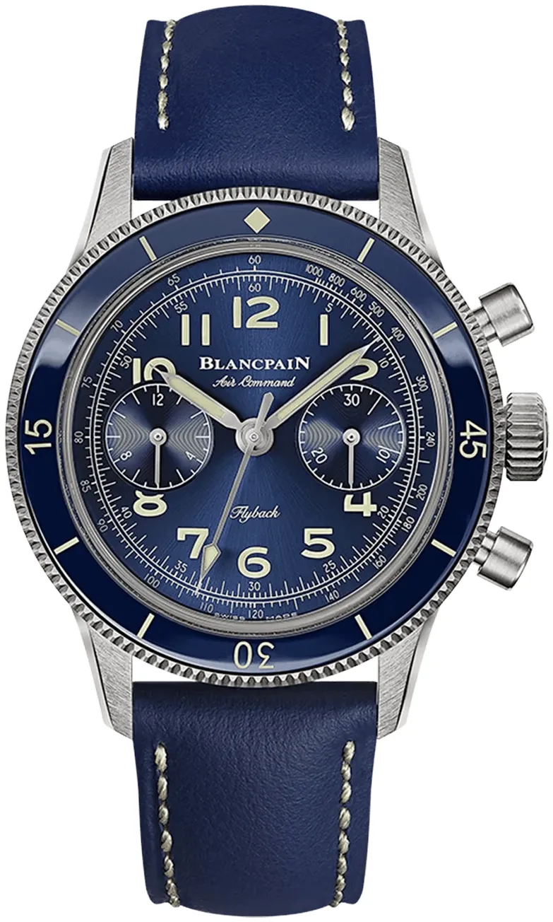 Blancpain Air Command AC03 12B40 63B 36.2mm Titanium Blue