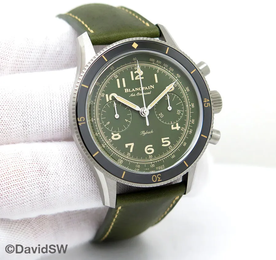 Blancpain Air Command AC02 12B53 63B 43mm Titanium Green