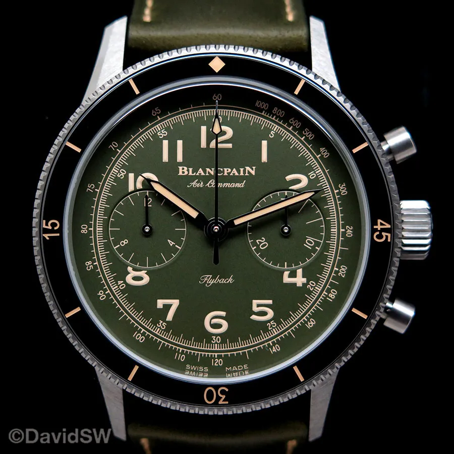 Blancpain Air Command AC02 12B53 63B 43mm Titanium Green 2