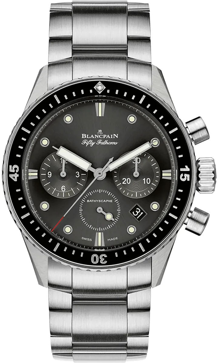 Blancpain Bathyscaphe Chronographe Flyback 5200 1110 71S 43mm Stainless steel Gray meteor