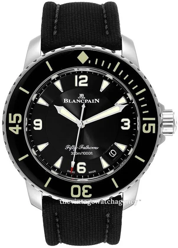 Blancpain Fifty Fathoms 5015-1130-52A 45mm Stainless steel Black