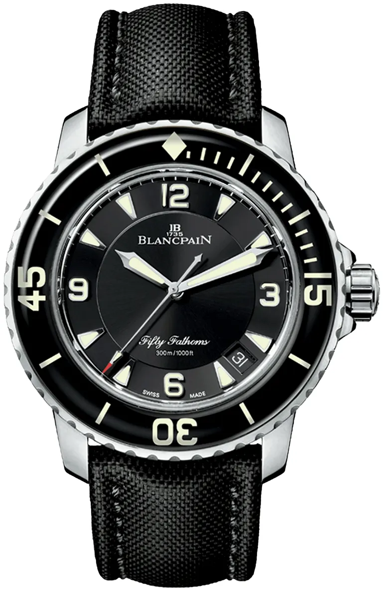 Blancpain Fifty Fathoms 5015-1130-52A 45mm Stainless steel Black