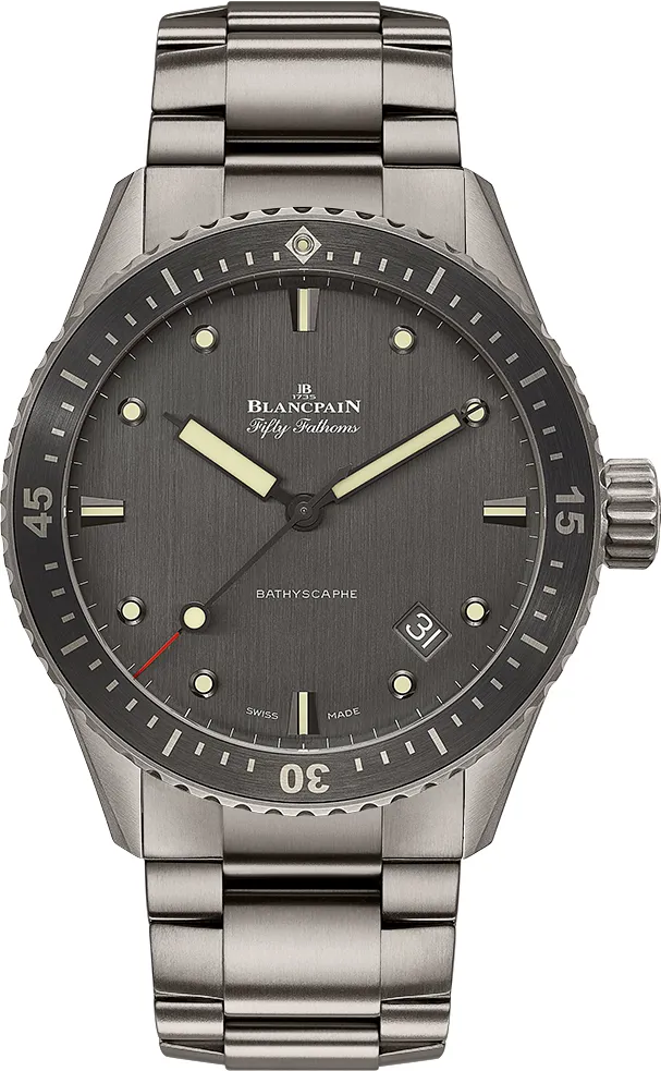 Blancpain Fifty Fathoms Bathyscaphe 5000 1210 98S 43mm Titanium Anthracite