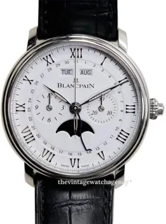 Blancpain Villeret 6685-1127-55B 40.5mm Stainless steel White