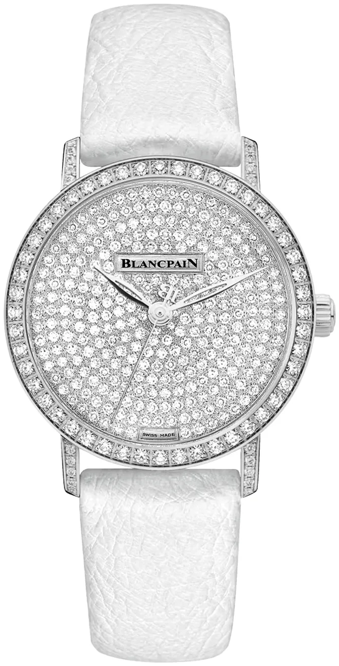 Blancpain Villeret Ultra-Slim 6104-1963-58A 29.2mm White gold Diamond