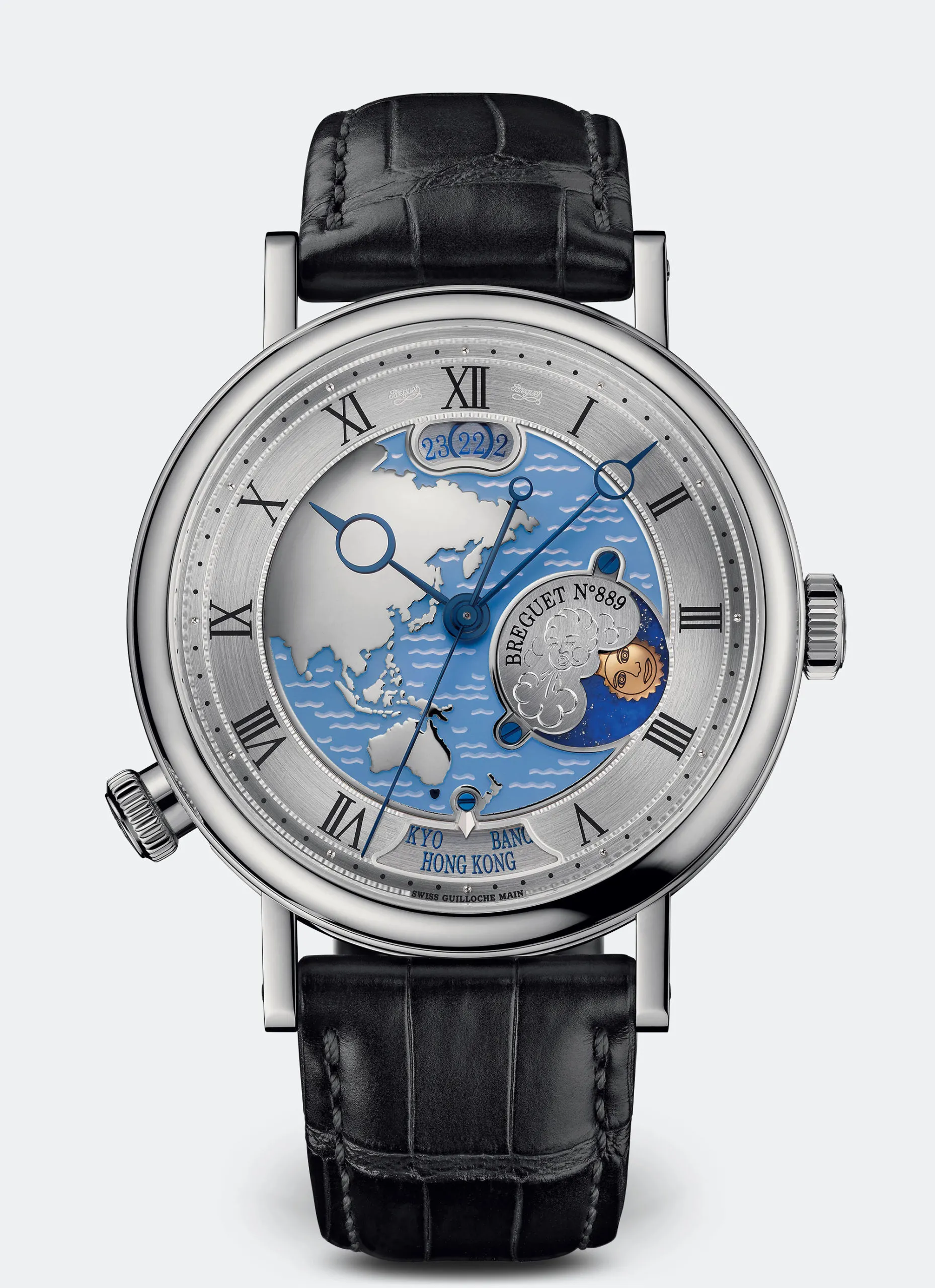 Breguet Classique 5717PT/AS/9ZU 43mm Platinum Blue and Artistic dial