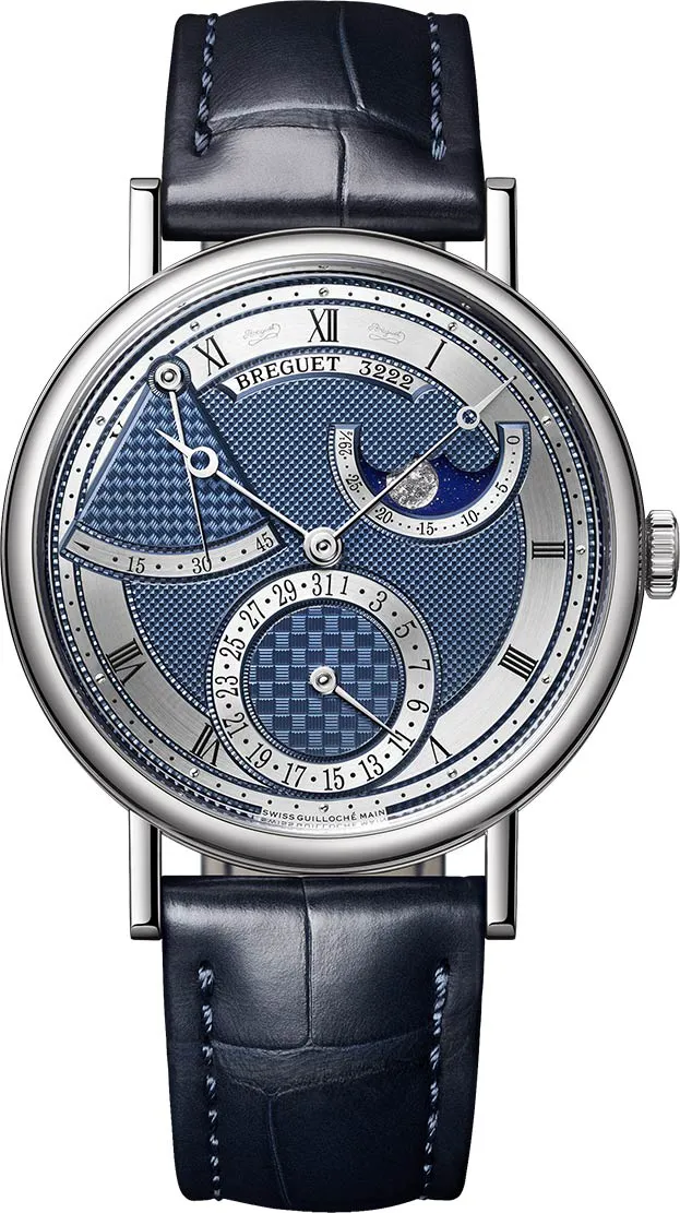 Breguet Classique 7137BB/Y5/9VU 39mm White gold and 18k white gold Blue