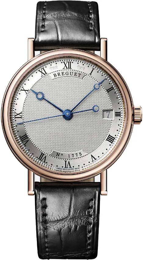 Breguet Classique 9067BR/12/976 33.5mm Rose gold and 18k rose gold Silver