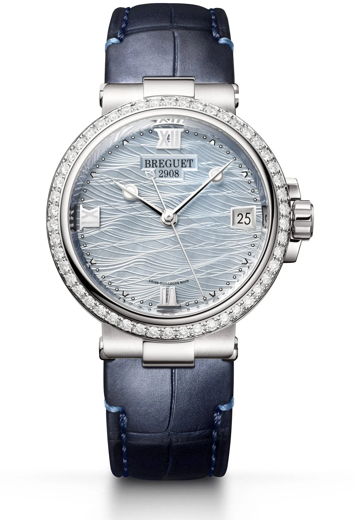 Breguet Marine 9518BB/V2/984/D000 34mm White gold Blue