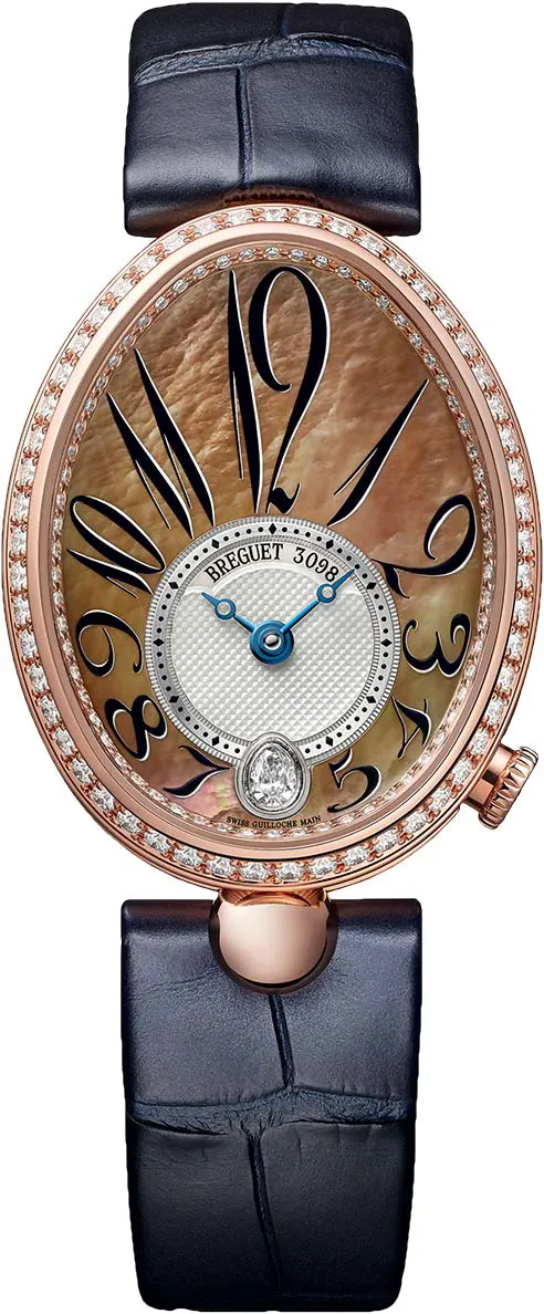 Breguet Reine de Naples 8918BR/5T/964 D00D 28.45mm Rose gold Beige