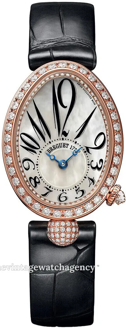 Breguet Reine de Naples 8928BR/5W/944/DD0D3L 25mm Rose gold White