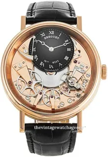 Breguet Tradition 7057br/r9/9w6 Rose gold Black and Golden