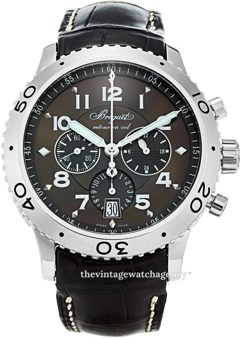 Breguet Type XXI 3810ST/92/9ZU 42mm Stainless steel Brown