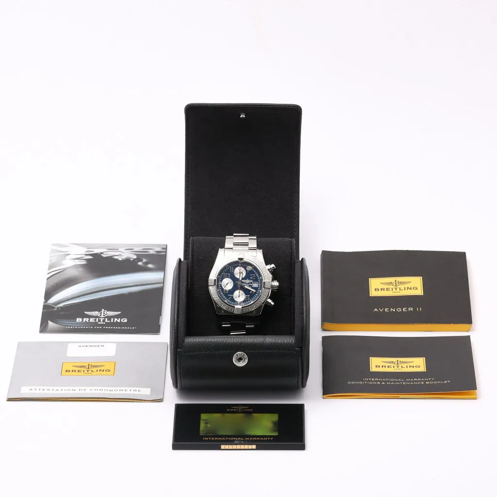 Breitling Avenger A13381 42mm Stainless steel Blue 1