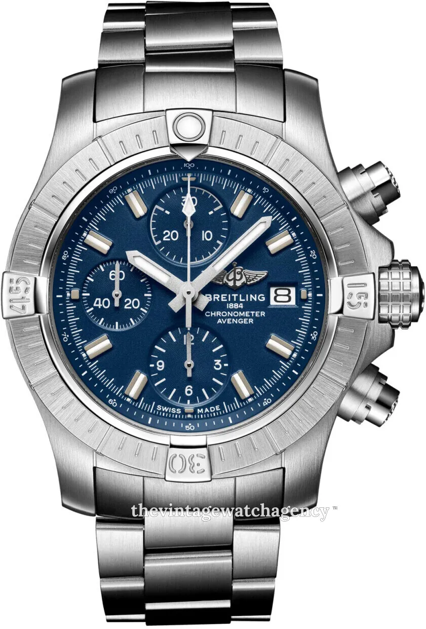 Breitling Avenger A13385101C1A1 43mm Stainless steel Blue