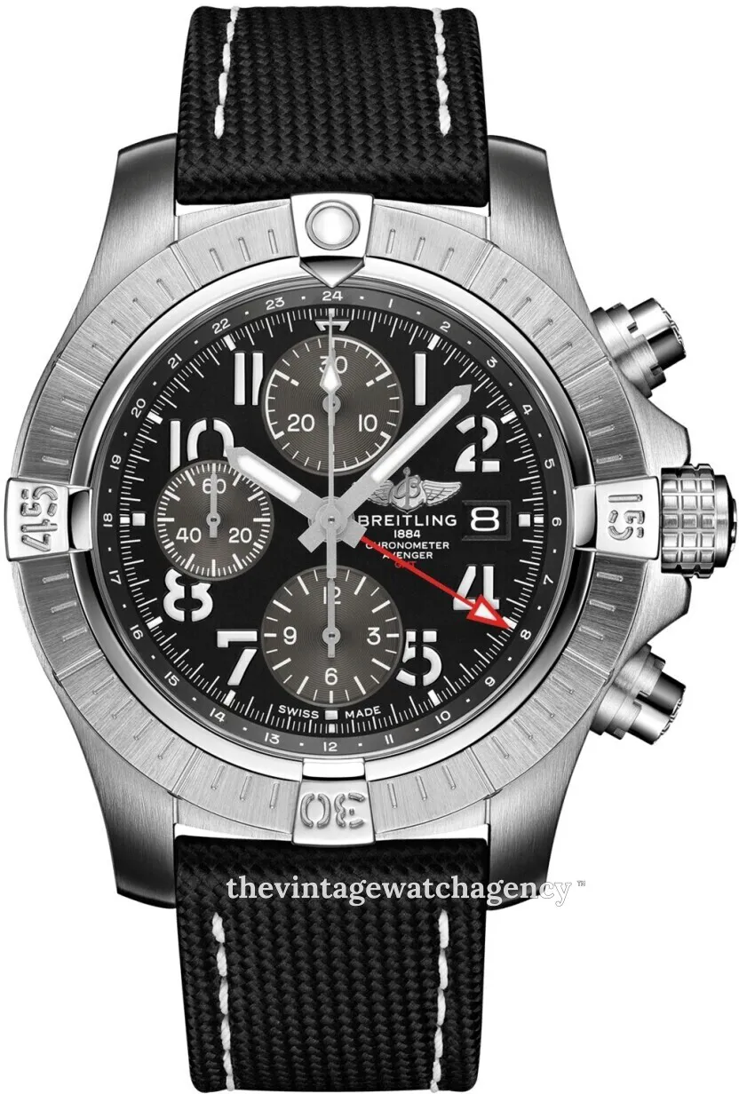 Breitling Avenger A24315101B1X1 45mm Stainless steel Black