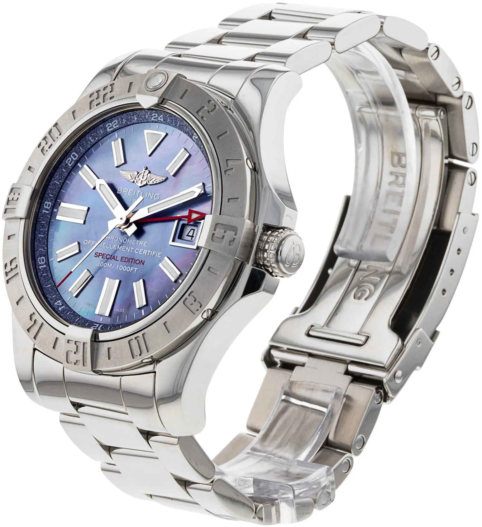 Breitling Avenger A32390 43mm Stainless steel Blue and Mother-of-pearl 1