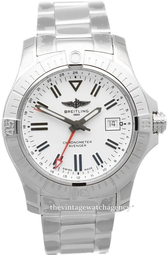 Breitling Avenger A32397101A1A1 43mm Stainless steel White