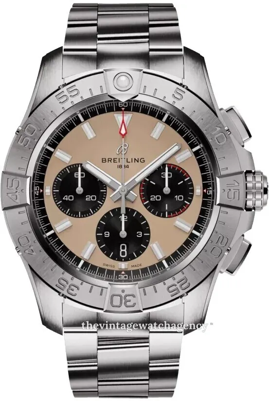 Breitling Avenger AB0147101A1A1 44mm Stainless steel Beige