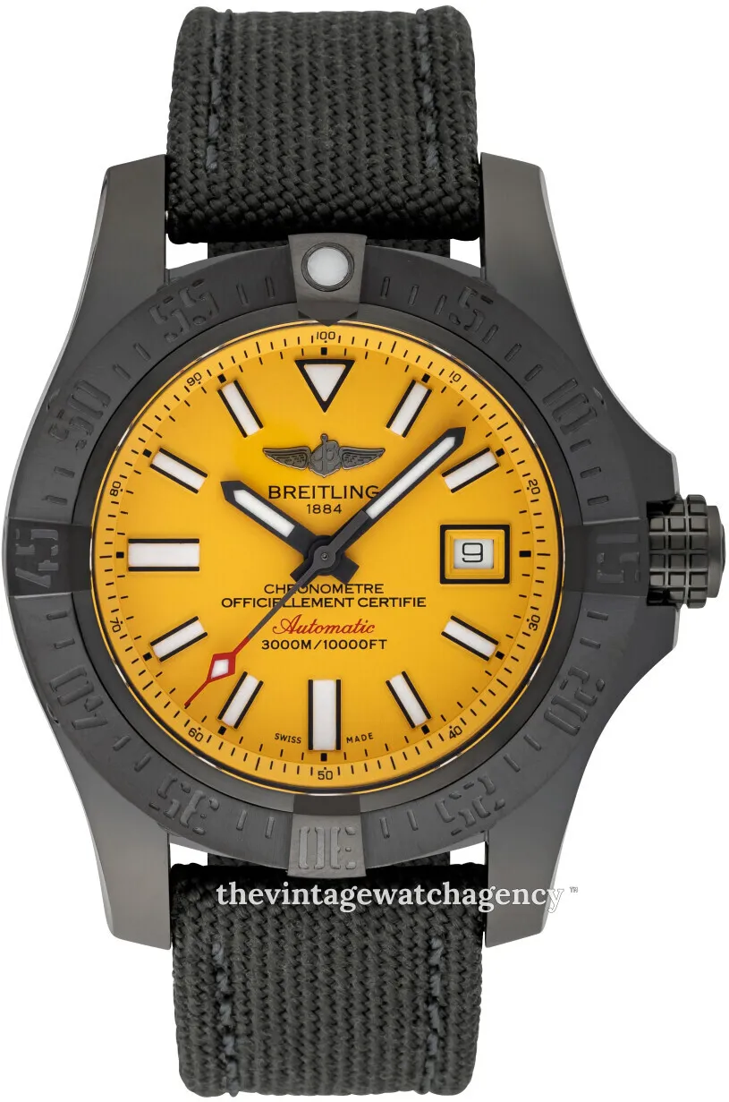 Breitling Avenger II Seawolf M17331E2-I530-109W-M20BASA.1 45mm Stainless steel Yellow