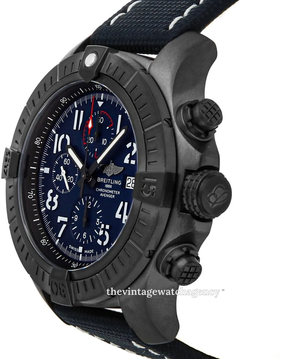 Breitling Avenger V13375101C1X1 48mm Black titanium Blue 1