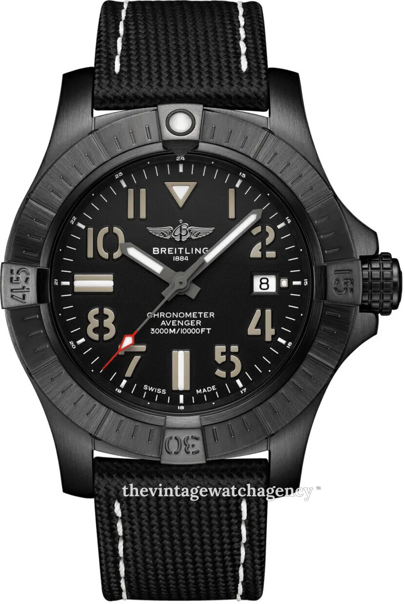 Breitling Avenger V17319101B1X2 45mm Black titanium Black