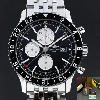 Breitling Chronoliner Y24310 46mm Stainless steel Black