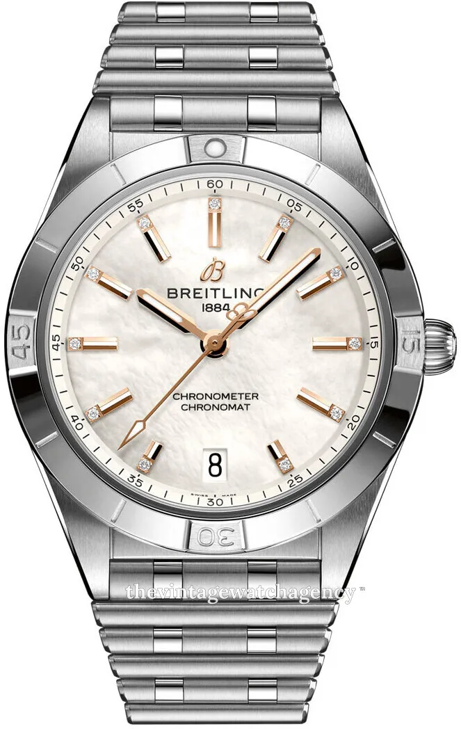 Breitling Chronomat A10380101A4A1 36mm Stainless steel White