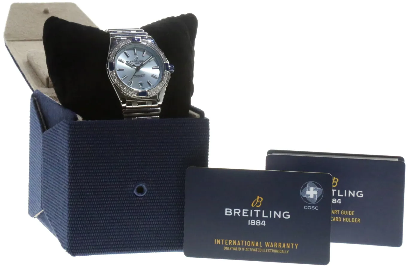 Breitling Chronomat A17356 38mm Stainless steel Blue 4