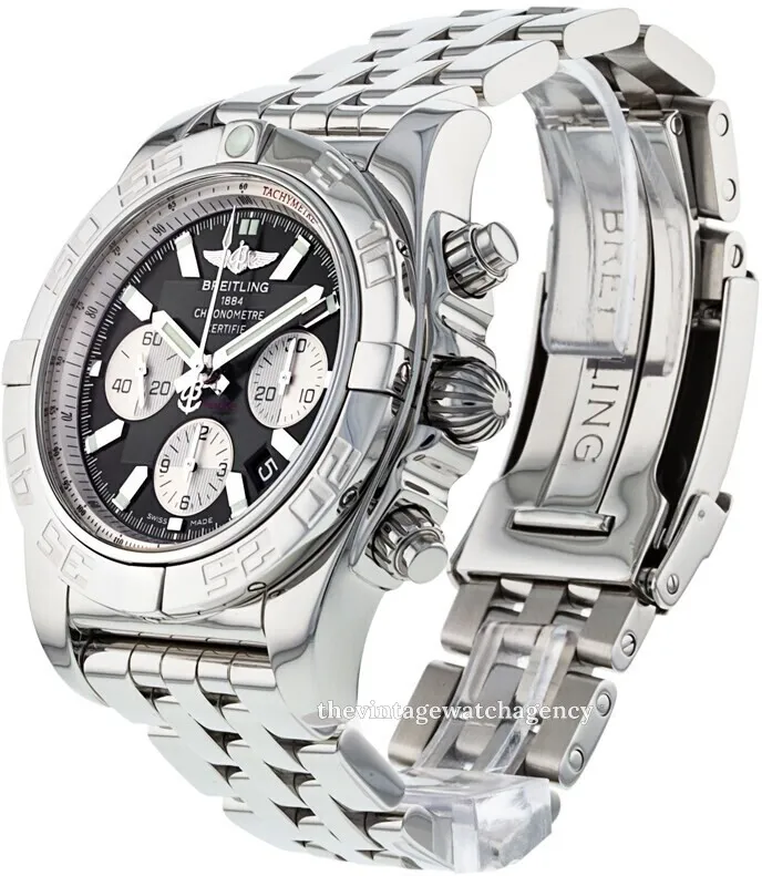 Breitling Chronomat B01 AB0110 BLA WHT 43mm Stainless steel Black 1