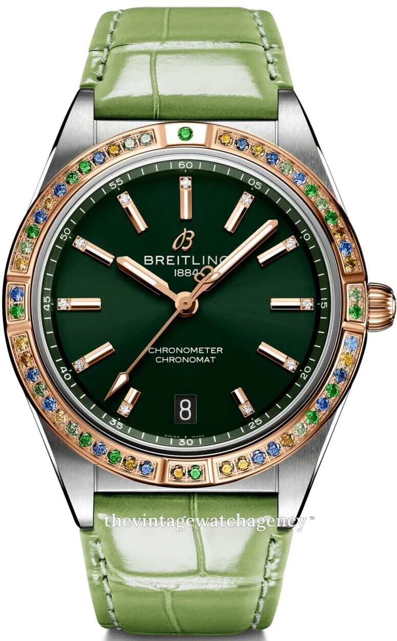 Breitling Chronomat U10380611L1P1 36mm Stainless steel Green