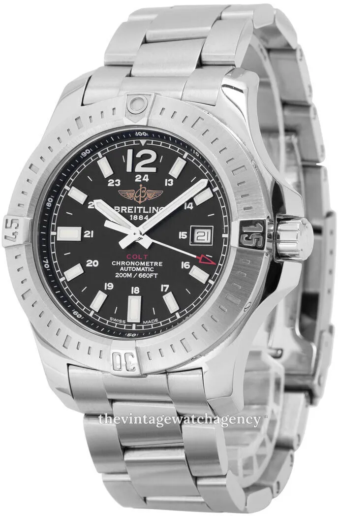 Breitling Colt A1738811.BD44.173A 44mm Stainless steel Black 1