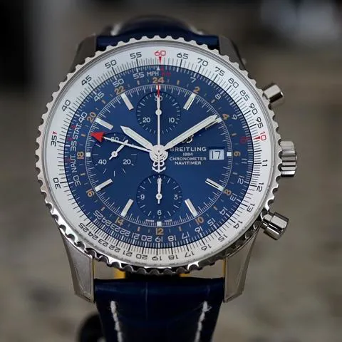 Breitling Navitimer A24322 46mm Stainless steel Blue