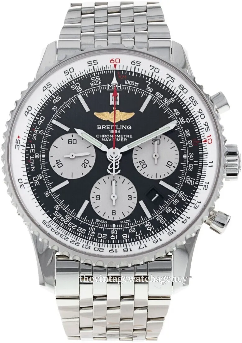 Breitling Navitimer AB012012/BB01/447A 43mm Stainless steel Black