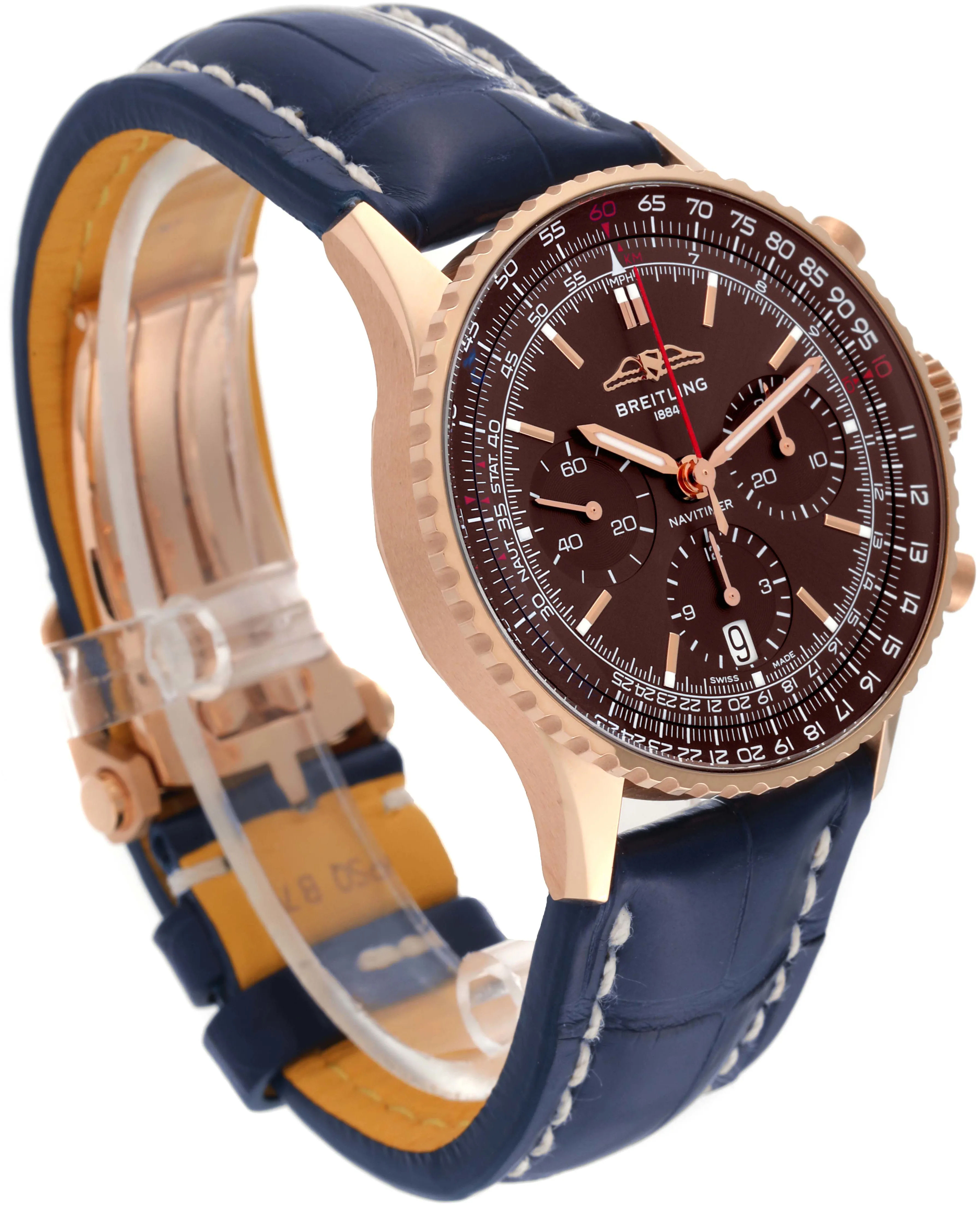 Breitling Navitimer RB0139 41mm Rose gold and 18k rose gold Brown 3