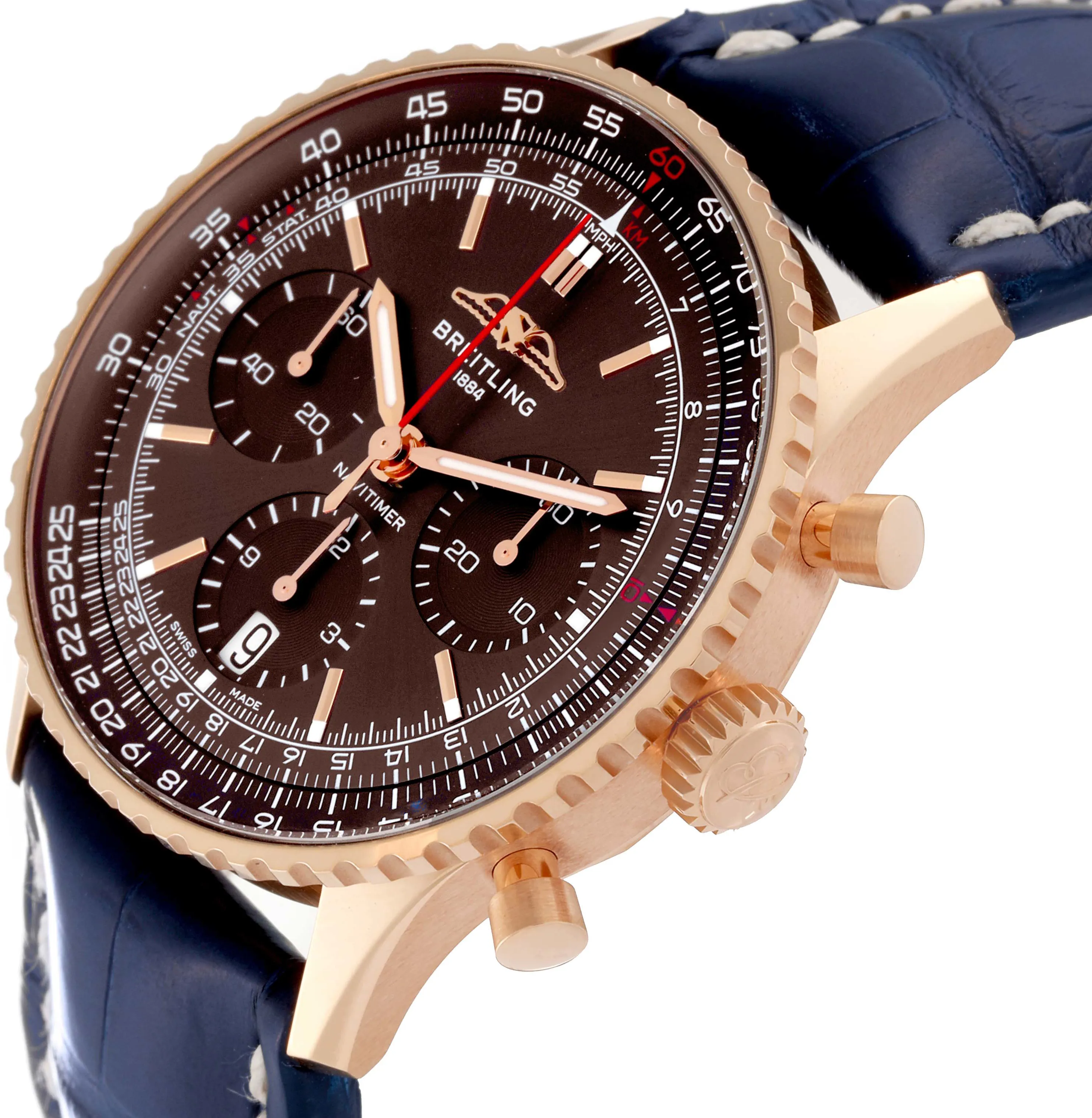 Breitling Navitimer RB0139 41mm Rose gold and 18k rose gold Brown 4