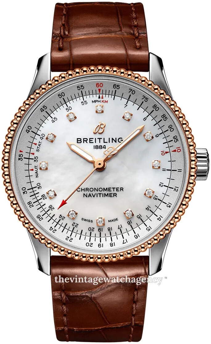 Breitling Navitimer U17395211A1P1 35mm Stainless steel White