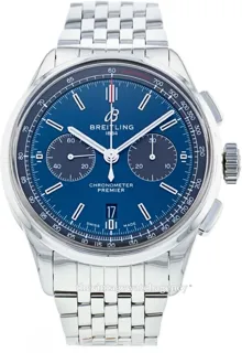 Breitling Premier AB0118A61C1A1 Stainless steel Blue