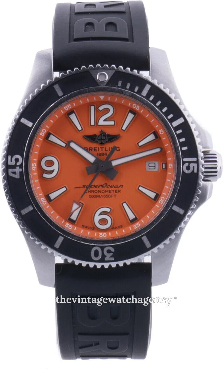 Breitling Superocean A17366D71O1S1 42mm Stainless steel Orange