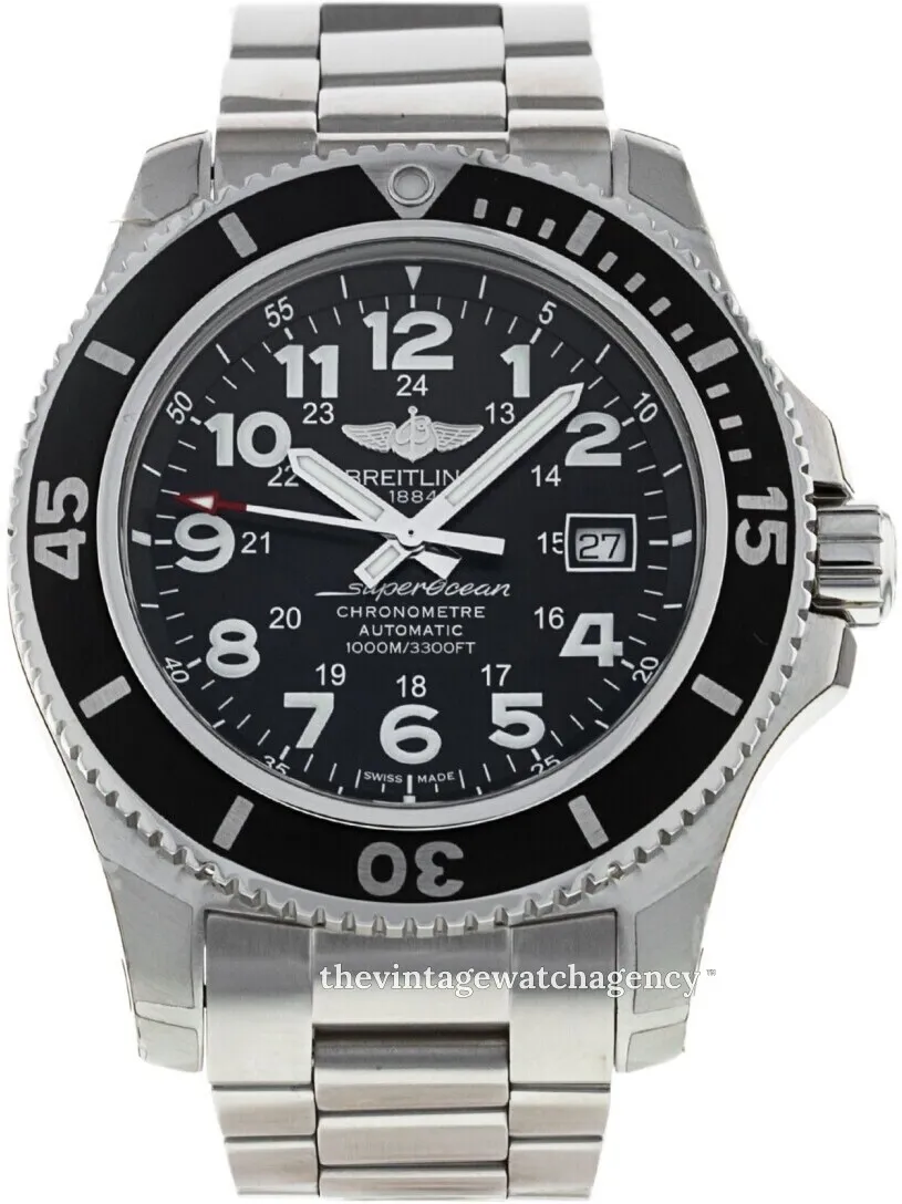 Breitling Superocean A17392D71B1A1 44mm Stainless steel Black