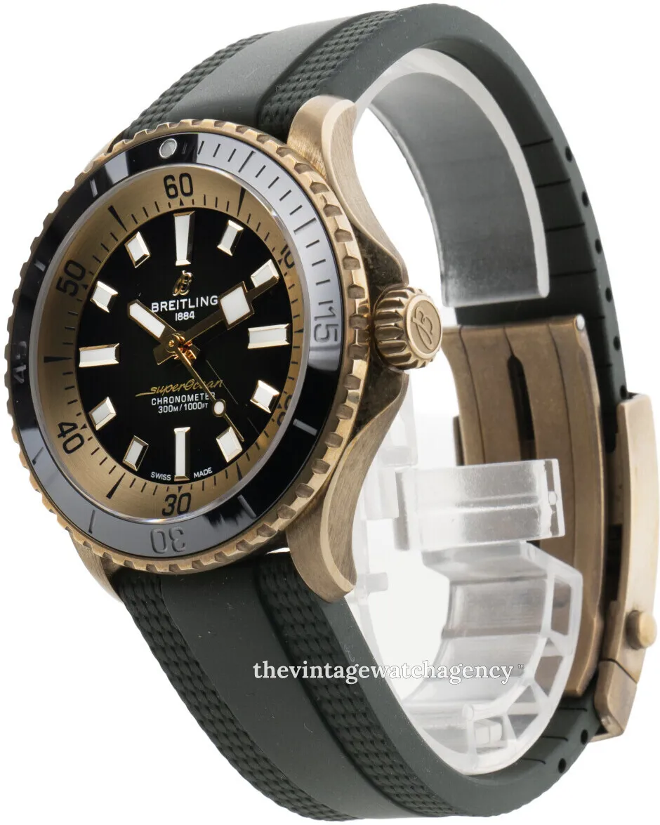 Breitling Superocean N17375201L1S1 42mm Brushed/polished bronze Green 1