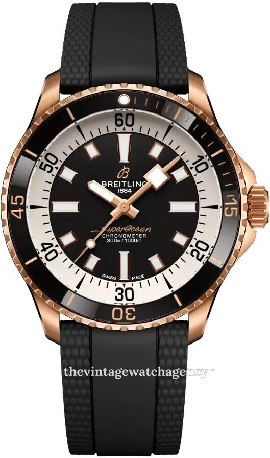 Breitling Superocean R17375211B1S1 42mm Rose gold Black