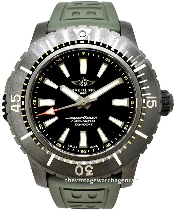 Breitling Superocean V17369241L1S2 48mm Black titanium Green