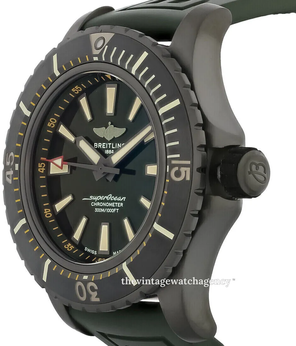 Breitling Superocean V17369241L1S2 48mm Black titanium Green 1