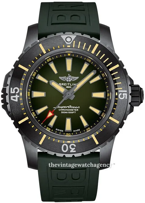 Breitling Superocean V17369241L1S2 48mm Black titanium Green