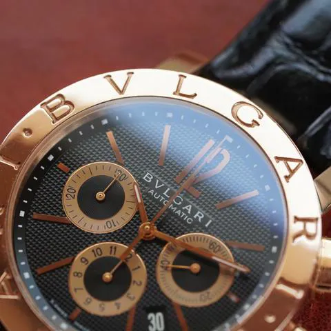 Bulgari Bulgari BBP42BPGLDCH 42mm Rose gold Black 1