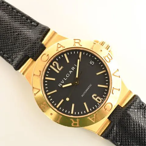 Bulgari Diagono LCV 35 G 35mm Yellow gold Black